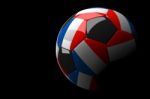 France Soccer Ball Isolated Dark Background Stock Photo