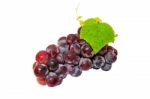 Grapes Isolated On White Background Stock Photo