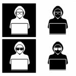 Hacker Icon Stock Photo