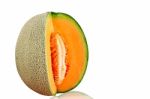 Melon ​​on White Background Stock Photo