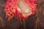 Fresh Rambutan Fruits Stock Photo