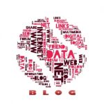 Word Cloud Of The Blog Stock Photo