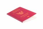 Thailand Passport Isolated On White Background With Clipping Pat Stock Photo