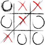 tic tac toe game Stock Photo