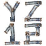 Alphabet Made Of Jeans Stock Photo