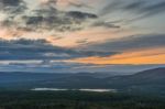 View From The Cairngorms Towards Loch Morlich Stock Photo