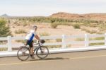 Bridge Over Fish River In Namibia Stock Photo