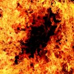 Fire Background Stock Photo