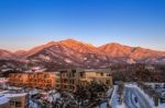 Ulsan Bawi Rock In Seoraksan Mountains In Winter, South Korea Stock Photo