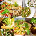 Healthy And Tasty Italian Food Collage Stock Photo