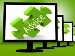 Advice On Monitors Shows Public Guidance Stock Photo