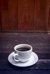 Cup Of Coffee With Vintage Background Stock Photo