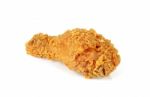 Fried Chicken Isolated On The White Background Stock Photo