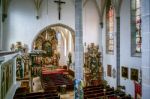 Interior View Of The Parish Church Of St. Georgen Stock Photo