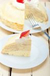 Crepe Pancake Cake Stock Photo