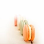 Colorful French Macaroons Stock Photo