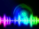 Sound Wave Background Shows Audio Spectrum Or Energy
 Stock Photo