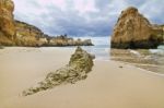 Wonderfull Portuguese Beach Stock Photo