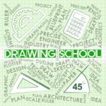 Drawing School Shows Design Education And Learning Stock Photo