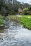 Scenic View Of Upper Slaughter Village Stock Photo