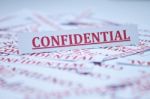 The Word Confidential Stock Photo