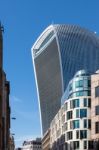 Close-up View Of The Walkie Talkie Building In London Stock Photo