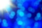 Abstract Blue Blurred Background Stock Photo