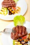 Grilled Beef Filet Mignon Stock Photo