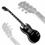 Electric Guitar Stock Photo