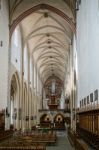 Interior View Of St James Church In Rothenburg Stock Photo