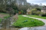 Scenic View Of Upper Slaughter Village Stock Photo