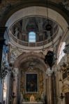 Interior View Of Verona Cathedral Stock Photo