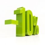 10 Percent Sign Stock Photo