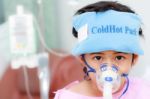 Boy Patient In Hospital Stock Photo