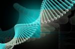 Dna Blue Stock Photo