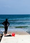 Scuba Diver Stock Photo