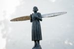 Bistrita, Transylvania/romania - September 17 : Modern Sculpture Stock Photo