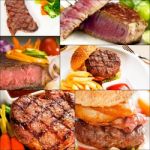 Beef Dishes Collage Stock Photo