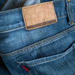 Back Of Blue Jeans Stock Photo