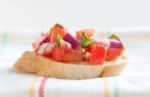 Bruschetta Stock Photo