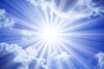 Sun Rays Background Stock Photo