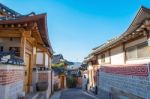 Bukchon Hanok Village,traditional Korean Style Architecture In Seoul,korea Stock Photo