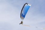 Powered Hang Glider At Shoreham Airshow Stock Photo