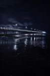 Shorncliffe Pier In The Evening Stock Photo