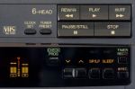 Control Panel Of Video Recorder Stock Photo