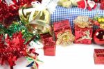 Accessory Decorations In Christmas Or New Year Stock Photo