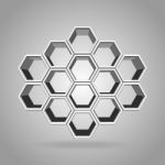 3d Hexagon Pattern Stock Photo