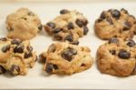 Chocolate Chip Cookies Stock Photo