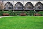 Gloucester Cathedral (garden View) Stock Photo