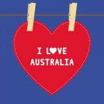 I Love Australia5 Stock Photo